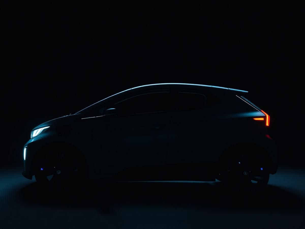 Electric vehicle silhouette
